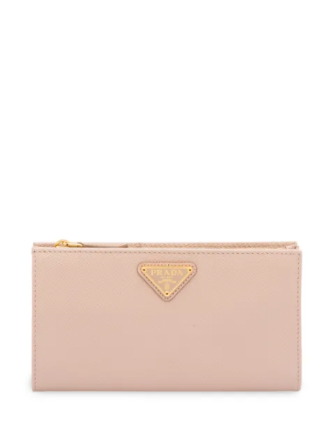 Prada logo plaque wallet Pink 1ML009QHH