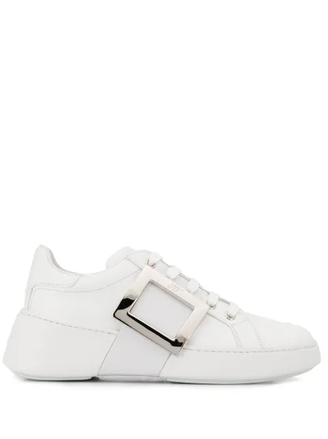 Roger Vivier Viv Skate Metal Buckle sneakers White RVW54226150LXQ