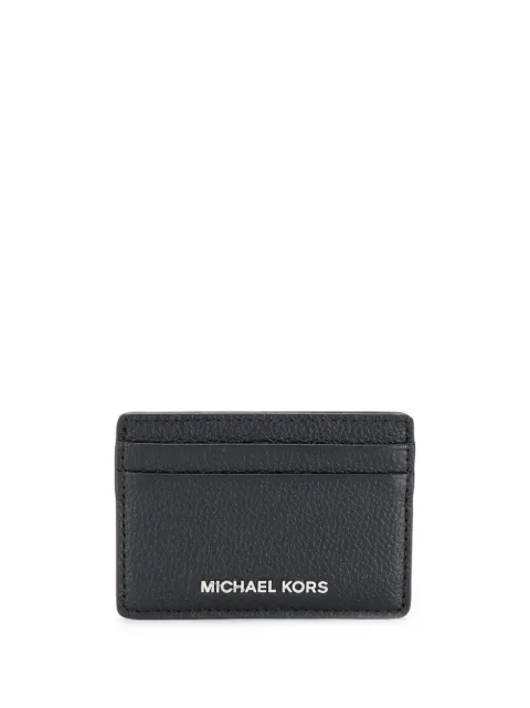 Michael Michael Kors logo plaque cardholder Black 32F8SF6D1L