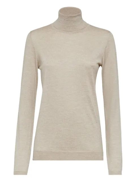 Brunello Cucinelli roll-neck knit jumper Neutrals M41800063C067