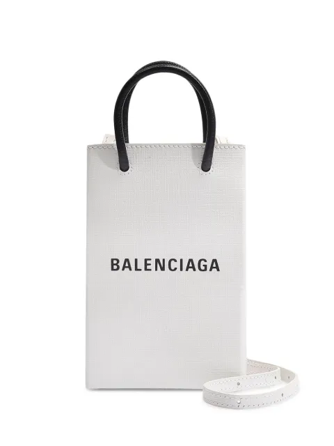 Balenciaga logo-print tote bag White 5938260AI2N