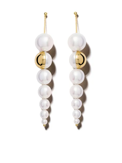TASAKI 18kt yellow gold M/G TASAKI Shell Freshwater pearl earrings Gold EC3854WY
