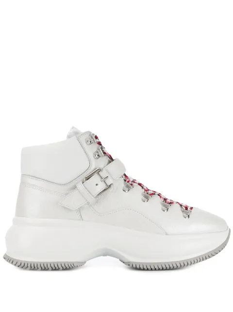 Hogan buckled high-top sneakers White HXW4350CA30LPZ0351