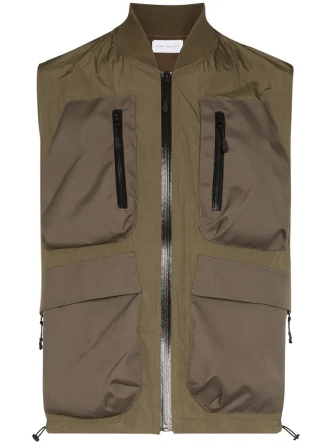 John Elliott multi-pocket vest Green H160L2751S