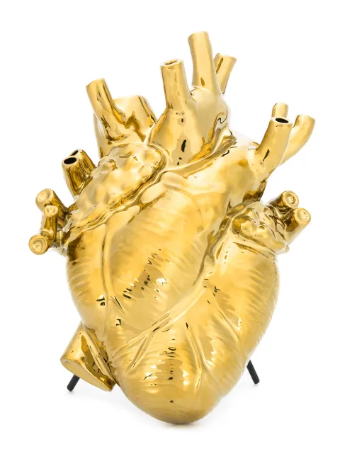 Seletti human heart sculpture Gold 09921