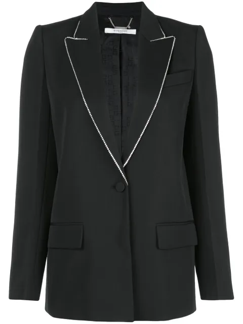 Givenchy embellished lapel blazer Black BW309T11BN