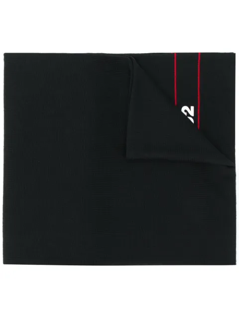 DSQUARED2 logo print scarf Black KNM003401W02247