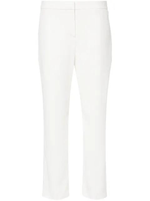 Alexander McQueen crepe cigarette trousers White 584968QEAAA