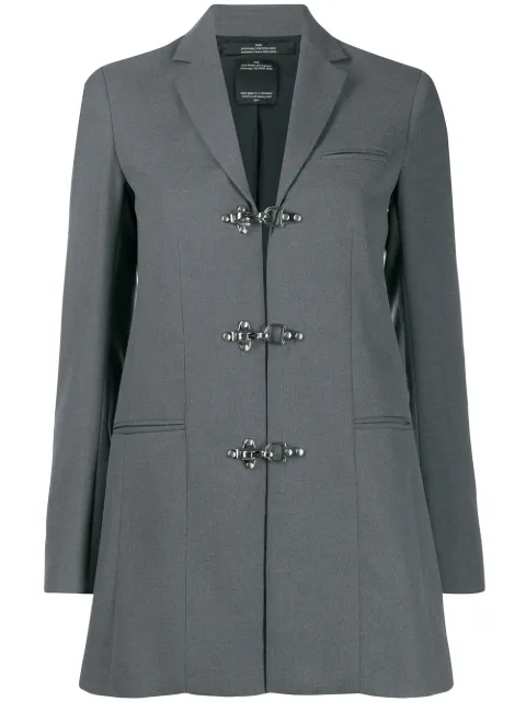 Rokh duffle single breasted jacket Grey R5CA47WM