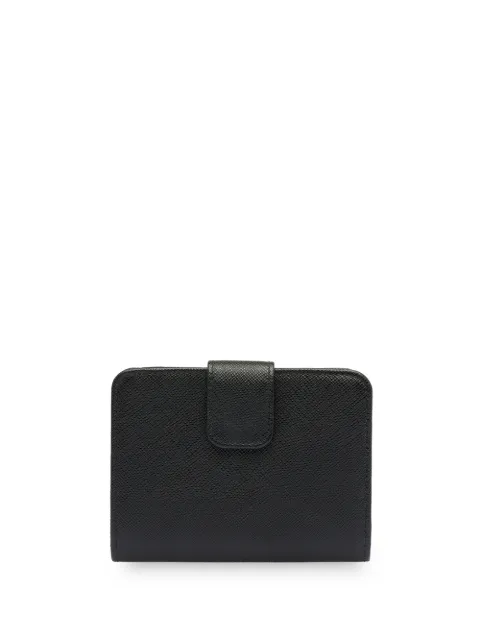 Prada Saffiano leather bi-fold wallet Black 1ML018ZLP
