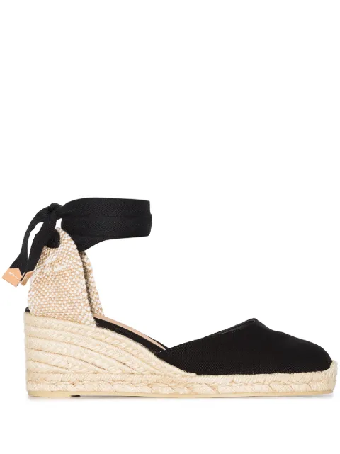 Castañer Carina wedge espadrilles Black 020964