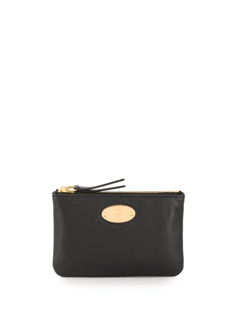Mulberry logo plaque coin pouch Black RL5682013