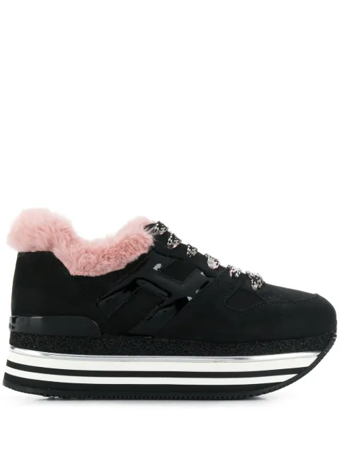 Hogan Maxi H222 platform sneakers Black HXW4720T548M6301QT