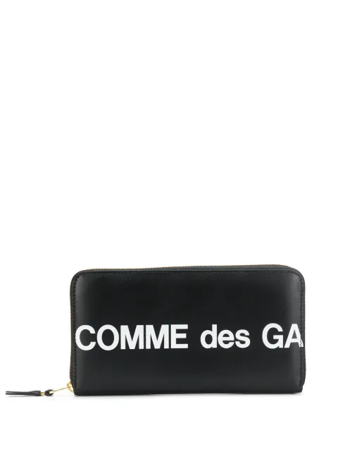 Comme Des Garçons Wallet logo zip-around wallet Black SA0111HL0