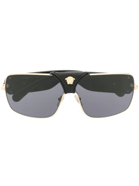 Versace Eyewear squared Baroque sunglasses Black 0VE2207Q0