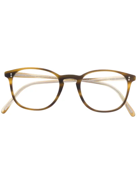 Oliver Peoples round frame optical glasses Brown OV5397U