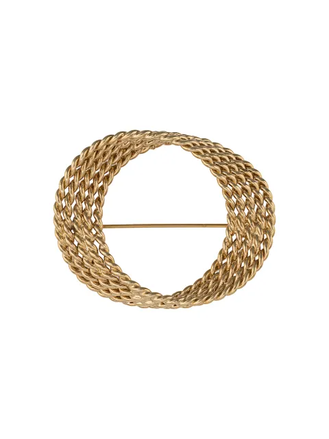 Monet Pre-Owned 1970s wreath brooch Gold PN009288