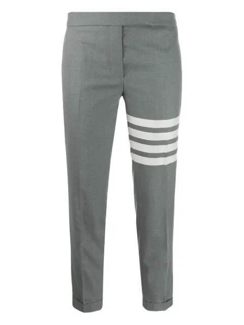 Thom Browne plus weave 4-Bar low rise skinny trousers Grey FTC025V06146