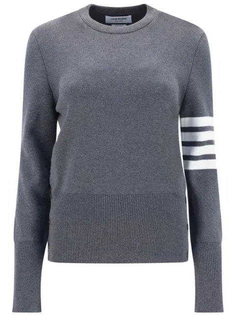 Thom Browne 4-Bar crew-neck jumper Grey FKA239A00219