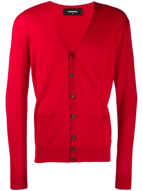 DSQUARED2 slim-fit cardigan Red S74HA0991S16794