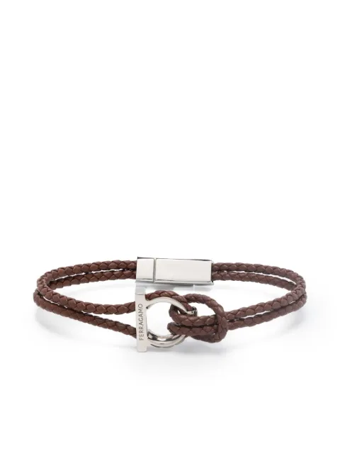 Ferragamo Gancini bracelet (20cm) Brown 712423