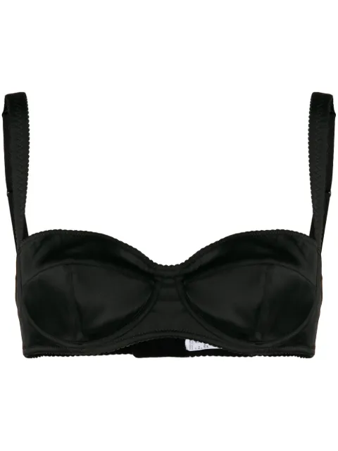 Dolce & Gabbana satin balconette bra Black O1A12TFUAD8