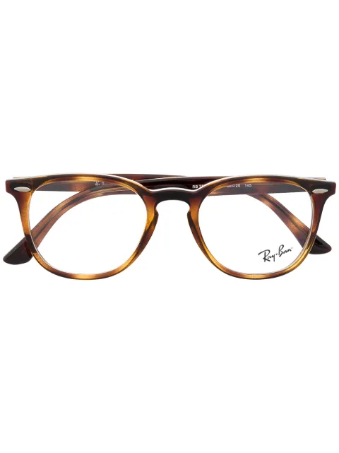 Ray-Ban tortoiseshell frame glasses Brown RB7159
