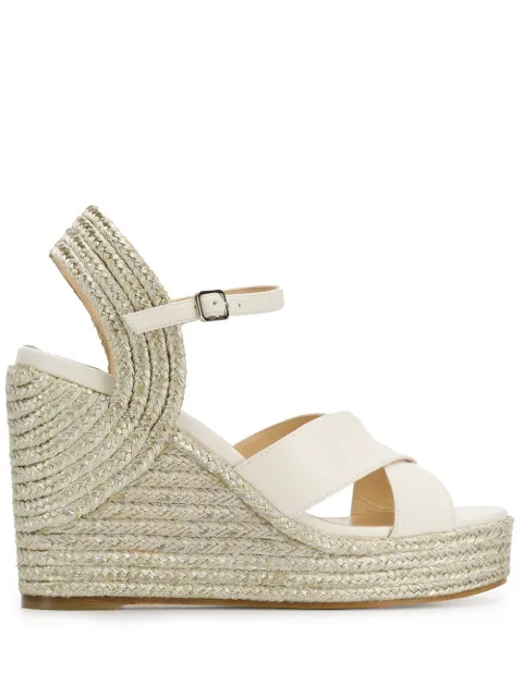 Jimmy Choo Dellena 100 platform espadrilles Neutrals DELLENA100NOE