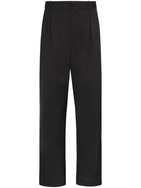 Valentino Garavani pleat-detailed straight-leg trousers Black VRBD06CKV