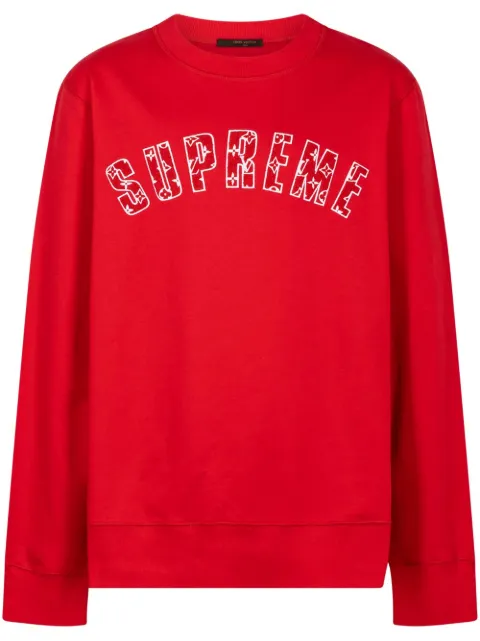 Supreme x Louis Vuitton Arc Logo sweatshirt Red 1A3FCW