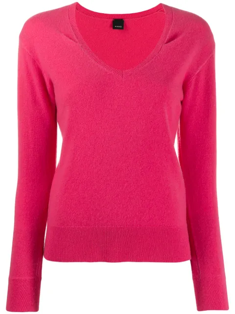 PINKO V-neck sweater Pink 1G147YY3UPN51