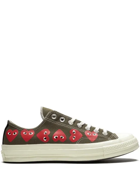 Comme Des Garçons Play x Converse Chuck 70 "Multi Hearts" sneakers Green P1K117