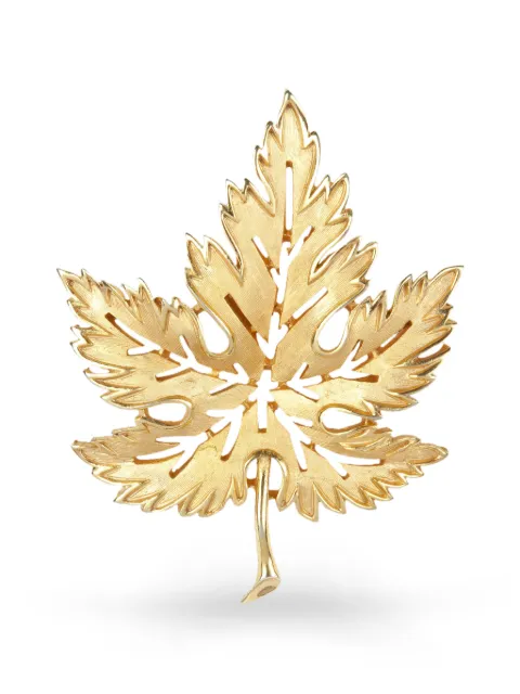 Trifari Vintage 1960s leaf brooch Gold PN009561