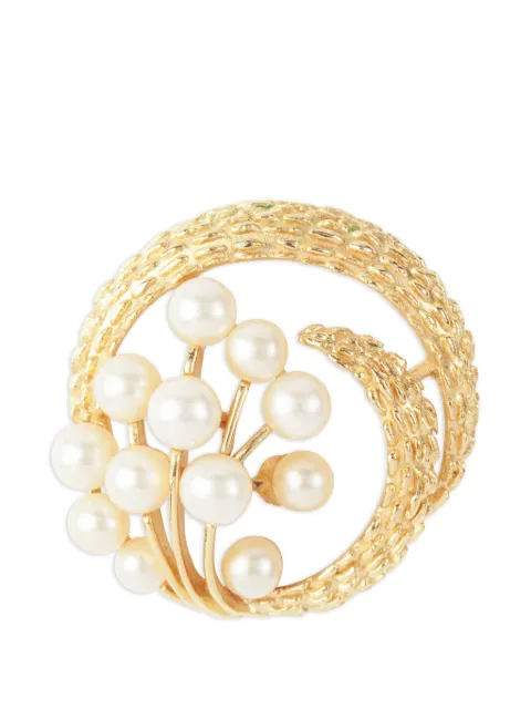 Trifari Vintage 1960s cluster-wreath brooch Gold PN007735