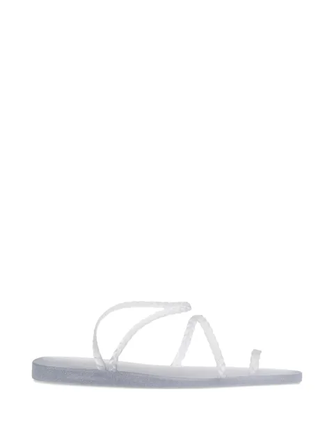 Ancient Greek Sandals Eleftheria glitter sandals White ELEFTHERIAJELLY