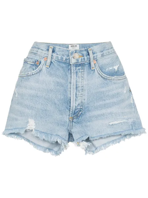 AGOLDE distressed denim shorts Blue A026811SWAPMEET