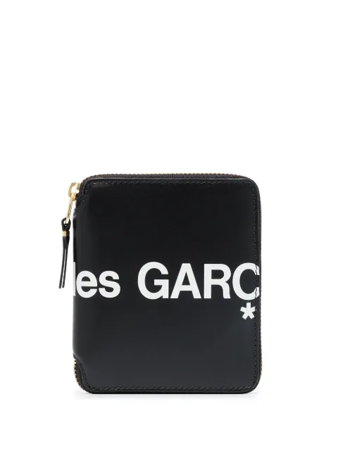 Comme Des Garçons Wallet logo-print zip-around wallet Black SA2100HL