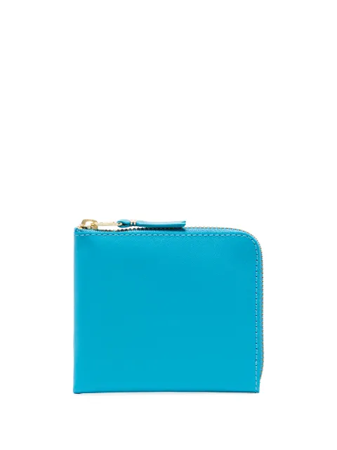 Comme Des Garçons Wallet zip-around leather wallet Blue SA3100
