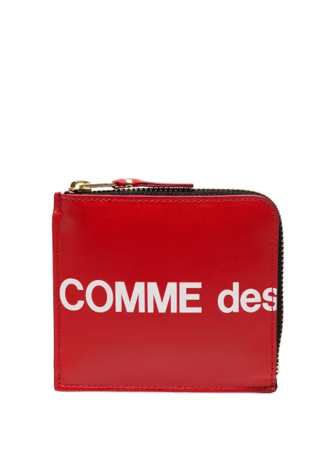 Comme Des Garçons Wallet logo-print leather wallet Red SA3100HL