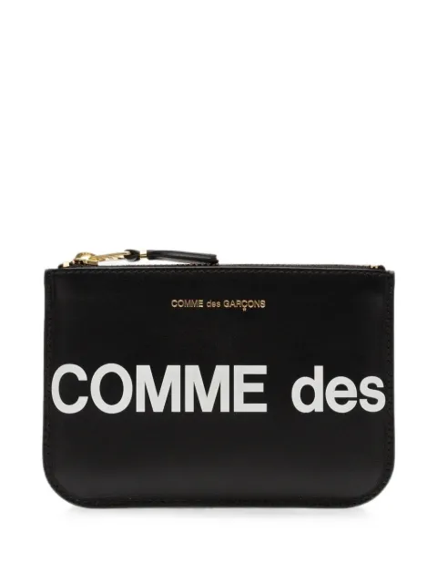 Comme Des Garçons Wallet Huge logo leather wallet Black SA8100HL