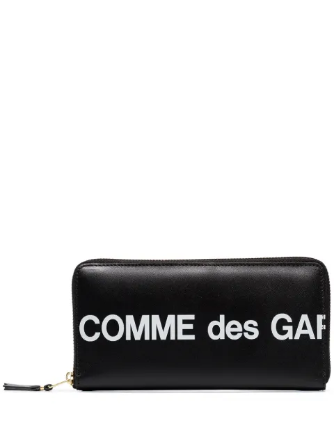 Comme Des Garçons Wallet Huge Logo leather wallet Black SA0110HLBLACK