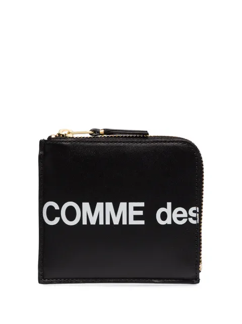 Comme Des Garçons Wallet logo-print leather wallet Black SA3100HL