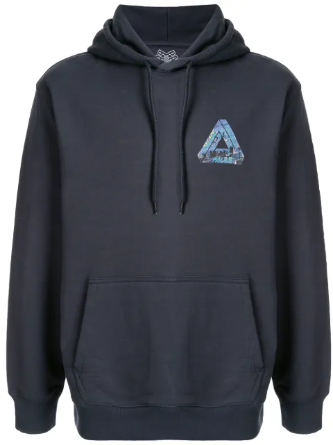 Palace LA logo-print hoodie Blue P15HD112