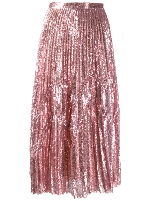 Marco De Vincenzo sequins midi skirt Pink MQ5223MDVPL03