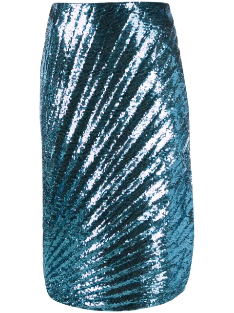 Marco De Vincenzo sequin skirt Blue MQ5222MDVPL03