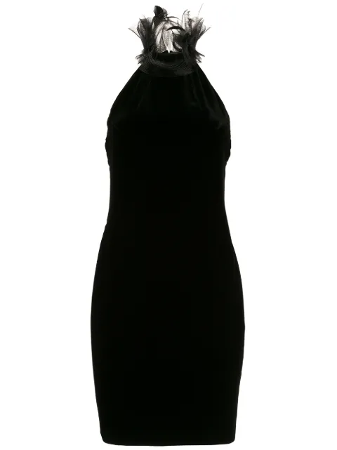 Ralph Lauren Collection ruffled halterneck dress Black 290773700001
