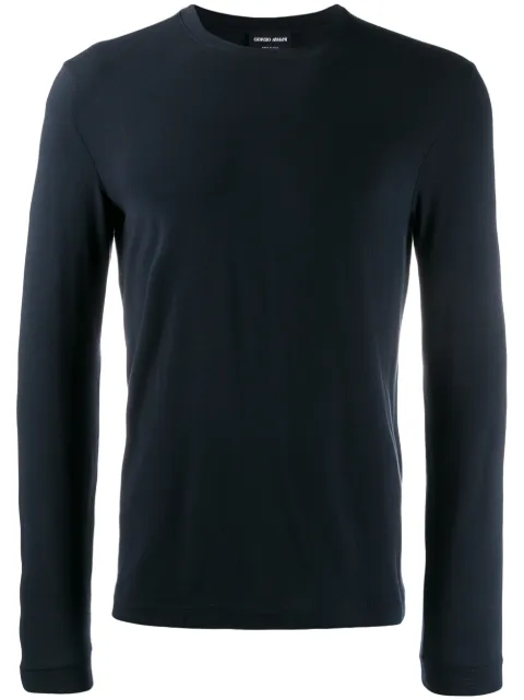 Giorgio Armani jersey sweatshirt Blue 3GST51SJP4Z