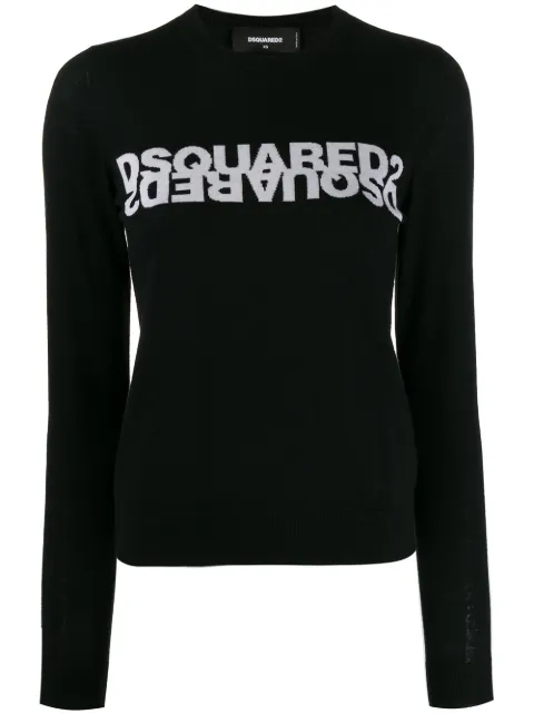 DSQUARED2 logo knitted jumper Black S75HA0951S17241