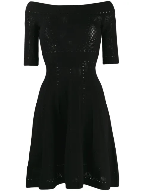 DSQUARED2 off-shoulder knitted dress Black S75CV0212S16981