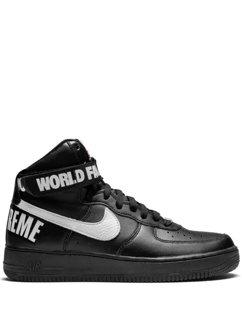 Nike x Supreme Air Force 1 High SP "Black" sneakers Black 698696